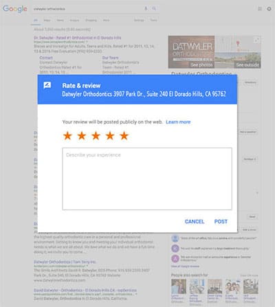 Google Review Page