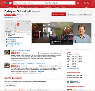 Yelp Review Page