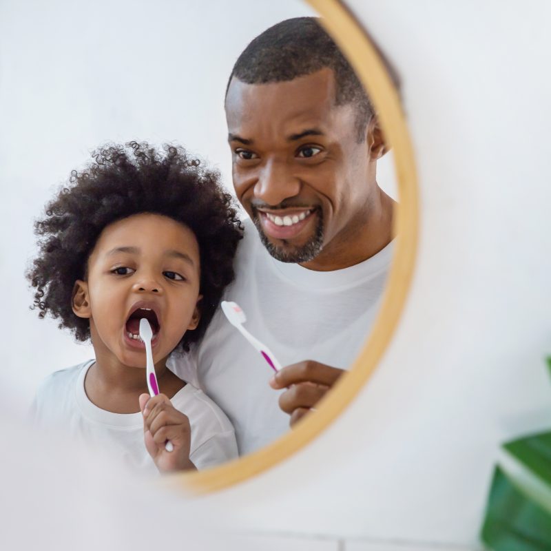 portrait,of,happy,family,black,african,american,father,and,son